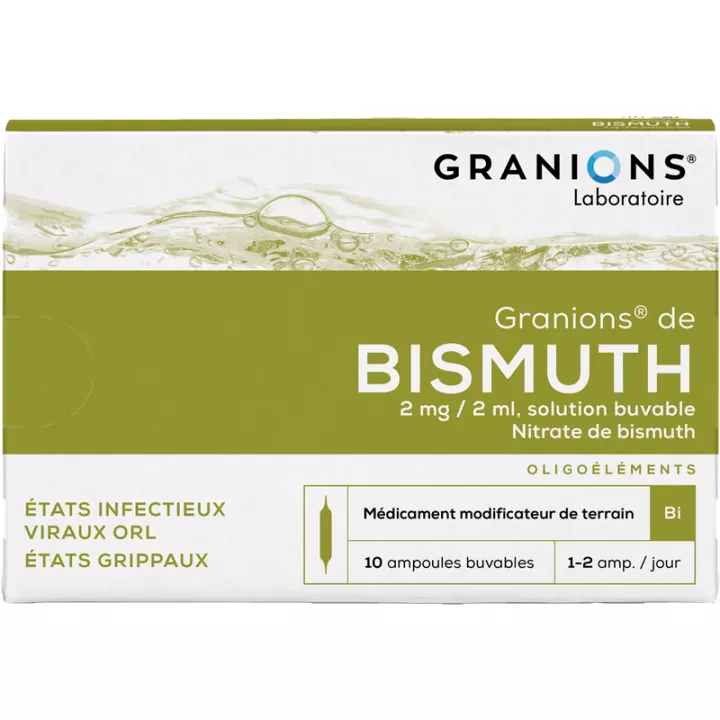 Bismuth Granions Oligoterapia Ampolas bebíveis