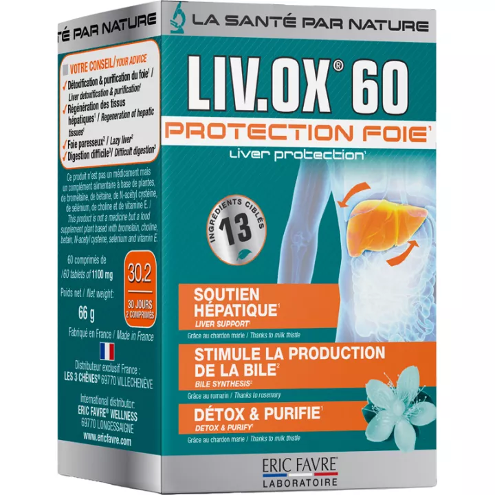 Eric Favre Liv-Ox Protezione del fegato 60 compresse