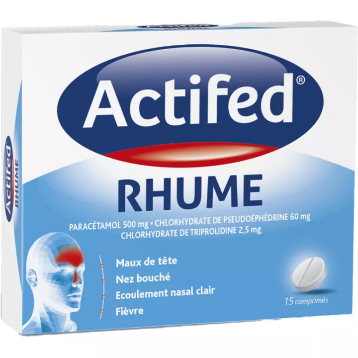 Actifed 15 COLD TABLETS