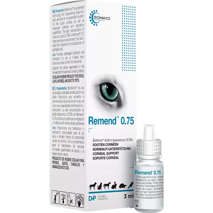 Remend Eye Protector Dog Cat & NAC Gotas oculares Domes pharma