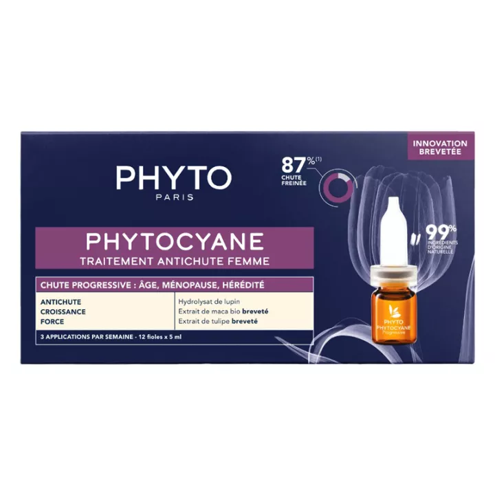 Phytocyane Tratamiento Anticaída Progresiva Mujer 12x5 ml