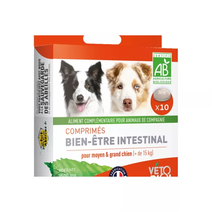 Vetobiol Comprimés Bien-être intestinal Bio Chien