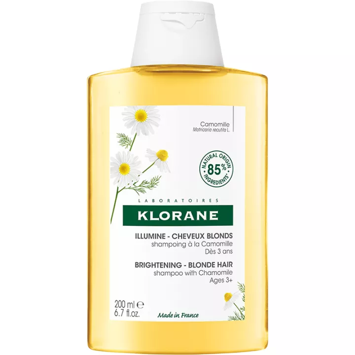 Klorane Champú Ruborizante e Iluminador a la Camomila frasco 200 ml