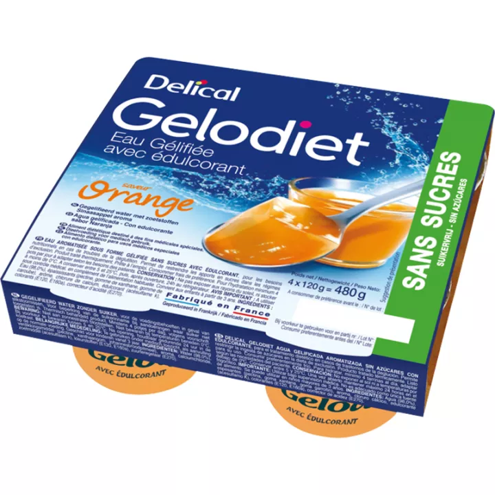 Gelodiet Aromatisiertes Gelierwasser 4x120g