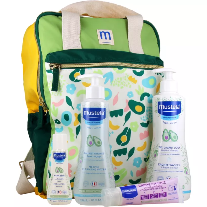 Mustela Rucksack Die wichtigsten Dinge für Ihr Baby