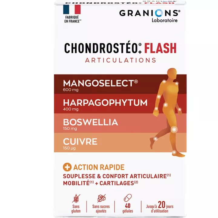 Granions Chondrosteo+ Flash Articulations 40 gélules