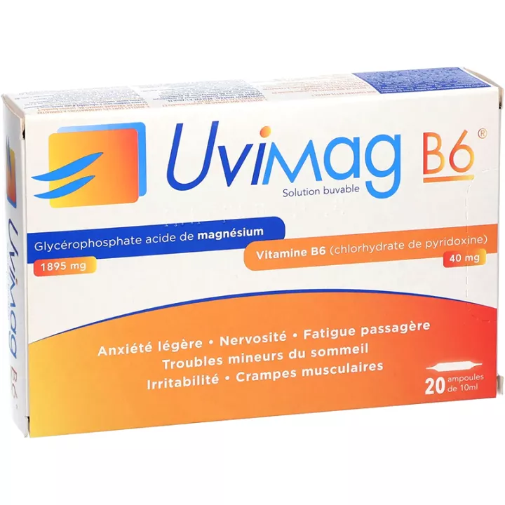 Uvimag B6 Solución oral 20 ampollas 10 ml