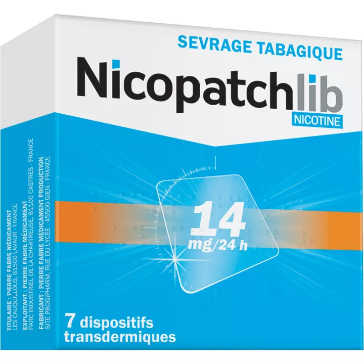 NICOPATCHLIB 14 mg parches de NICOTINA 14MG / 24H