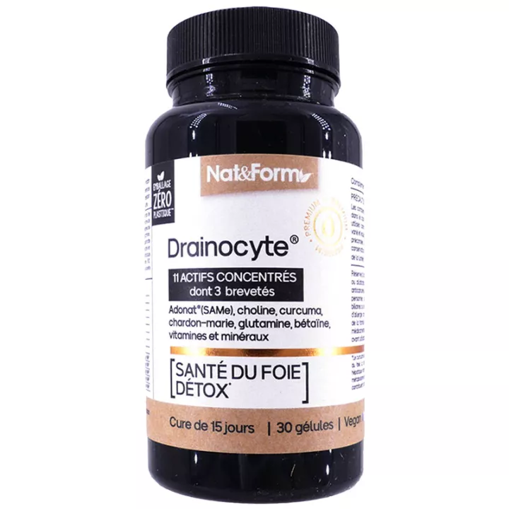 Nat & Form Nutraceutique Drainocyte 30 Vegetable Capsules