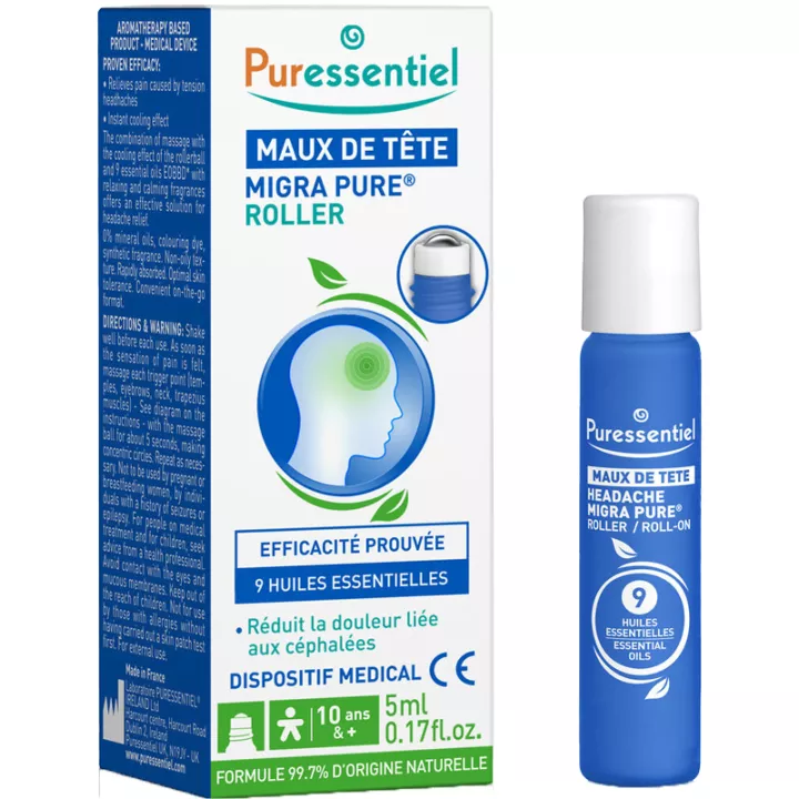 Puressentiel MAUX DE TETE ROLLER 5ML Ароматерапия