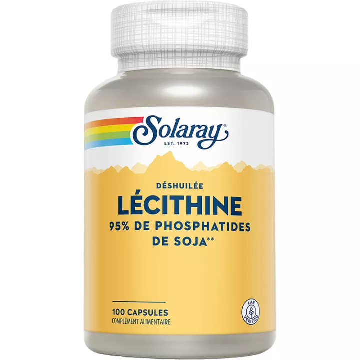 Solaray Entöltes Lecithin 100 Kapseln