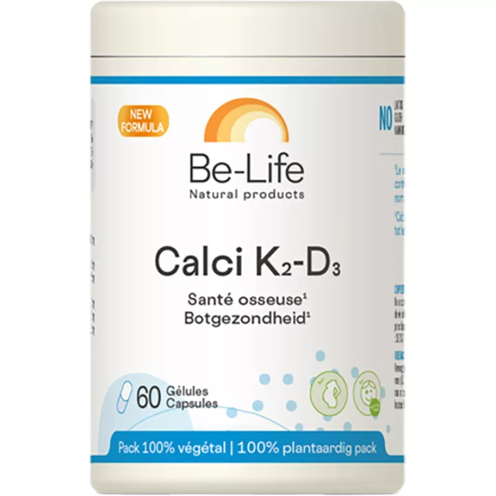 Be-Life Calci K2-D3 Saúde Óssea 60 cápsulas