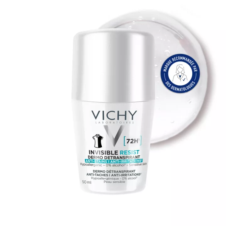 Desodorizante Vichy Invisible Resist Dermo Détranspirant 72h Roll-On 50 ml