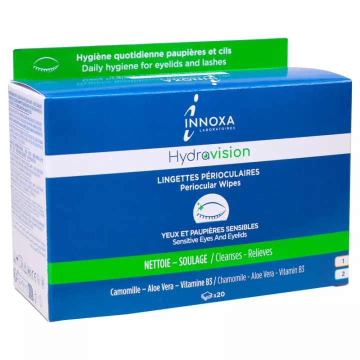 Innoxa Hydravision Périoculaire 20 lingettes
