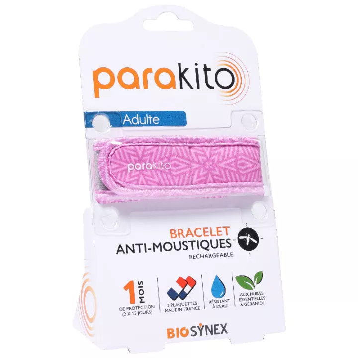 Parakito Adulte Bracelet Anti-Moustique Rechargeable Motif