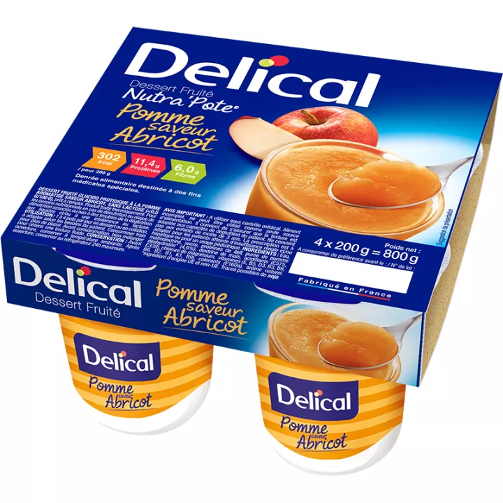 Delical Fruchtiges Dessert Nutra'Pote 4x200g