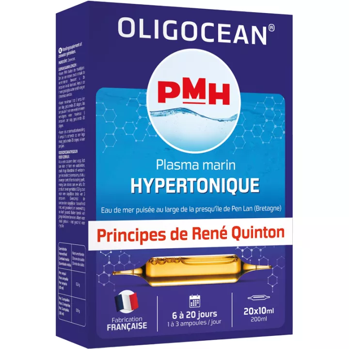 PMH Hypertonisches Meeresplasma Quinton Oligocean 20 Ampullen