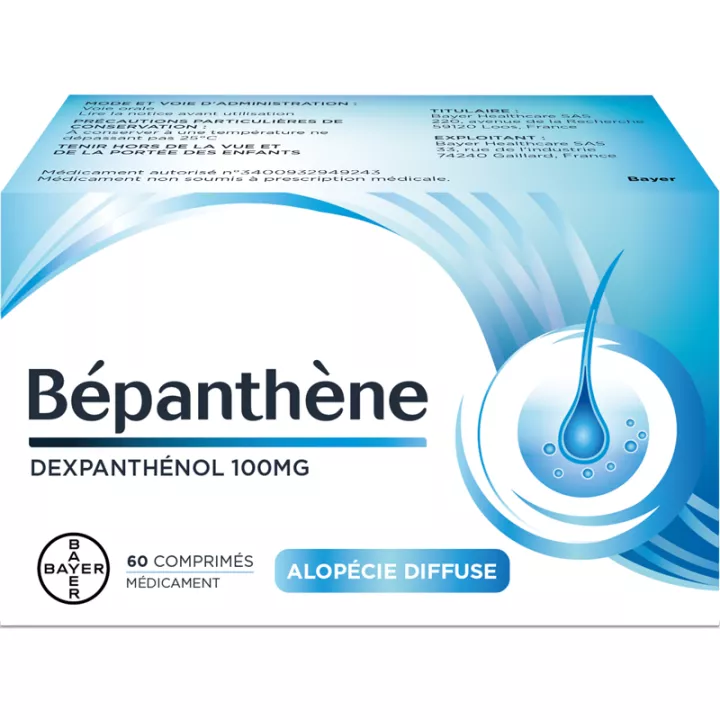 Bépanthène 100 mg 60 tabletten