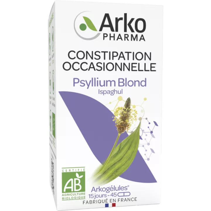 Arkogélules Ispaghul Psyllium Blond Trânsito Intestinal Bio