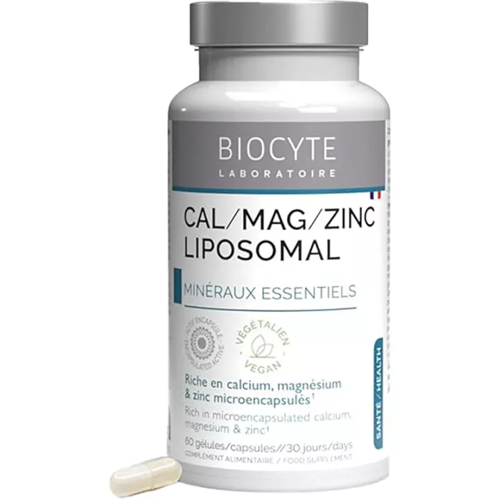 Biocyte Ca/Mg/Zinco Lipossomal 60 cápsulas