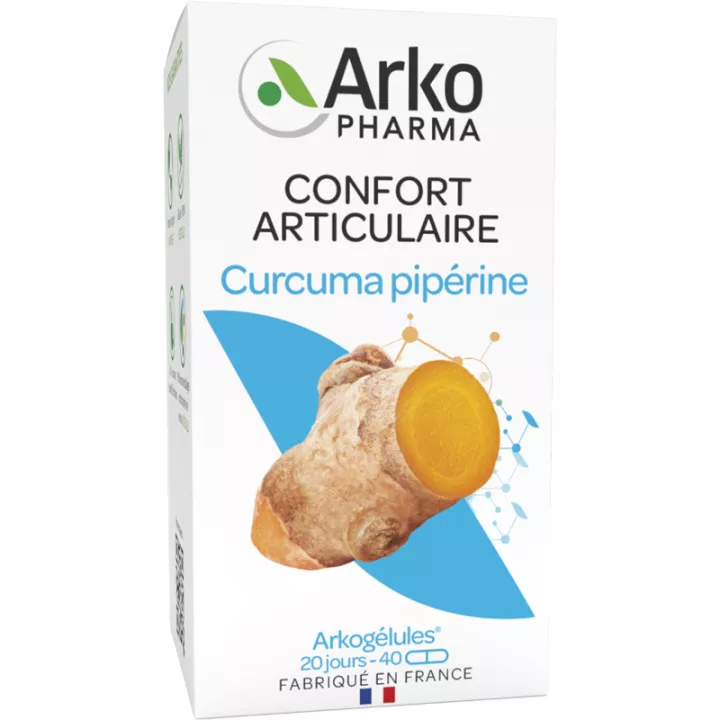 Arkogélules Curcuma Pipérine Joint Comfort biológico