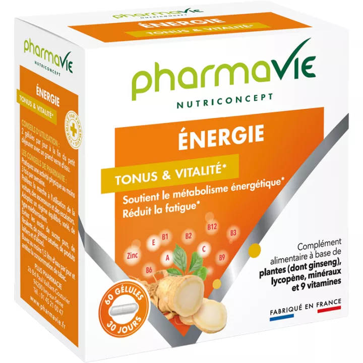 Pharmavie Nutriconcept Énergie Tonus & Vitalité 60 gélules