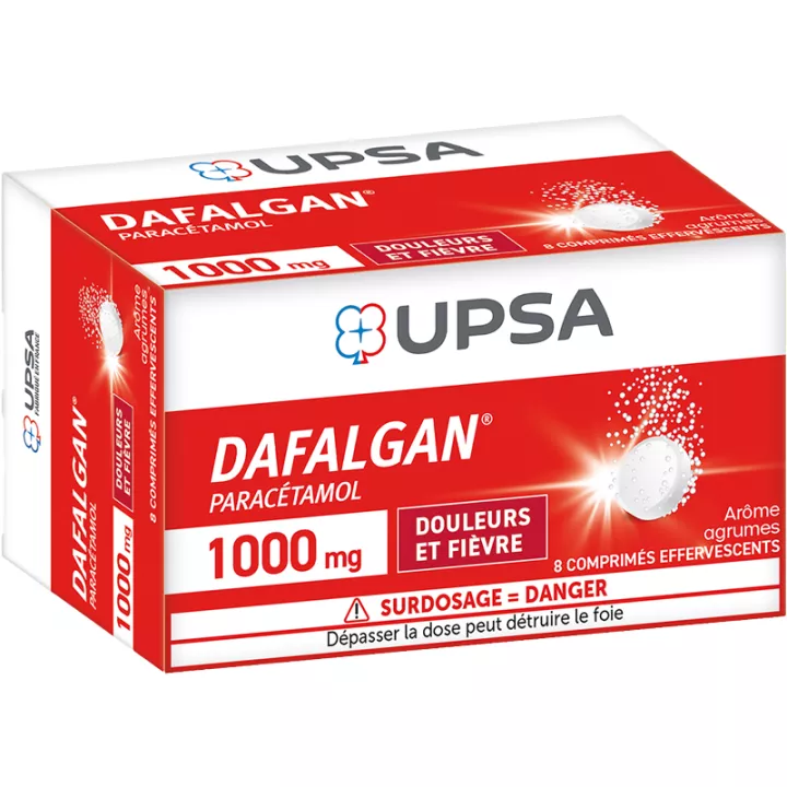 Dafalgan 1000 mg Paracétamol 8 comprimés effervescents pour adulte