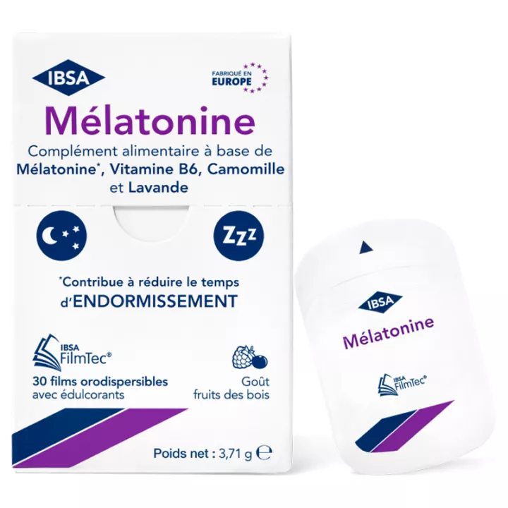 Melatonine 1 mg Filmtec 30 Films Orodispergeerbare IBSA