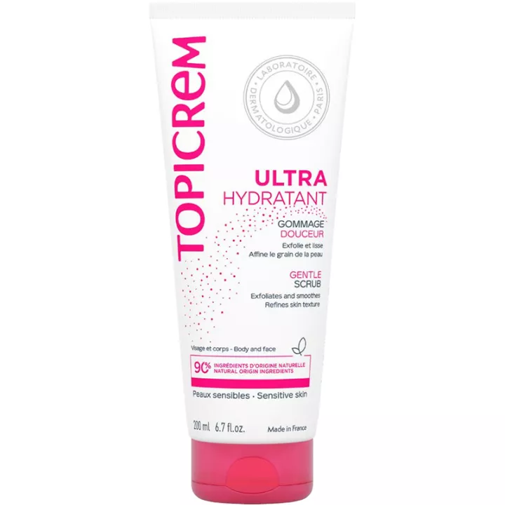 Topicrem Ultra Moisturizing Gentle Facial and Body Scrub 200 ml