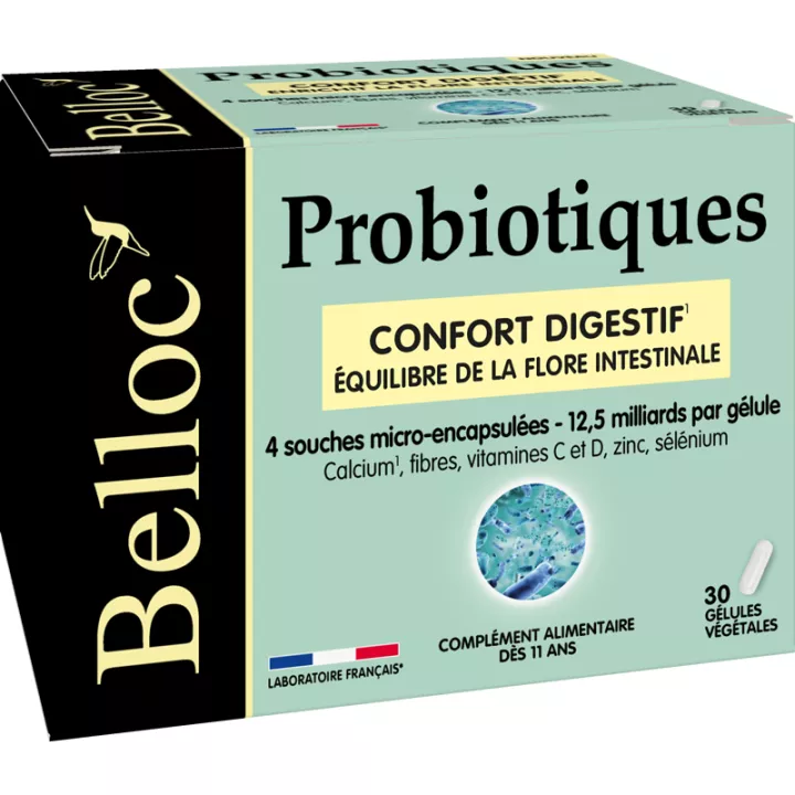 Belloc Probiotiques Confort digestif 30 gélules