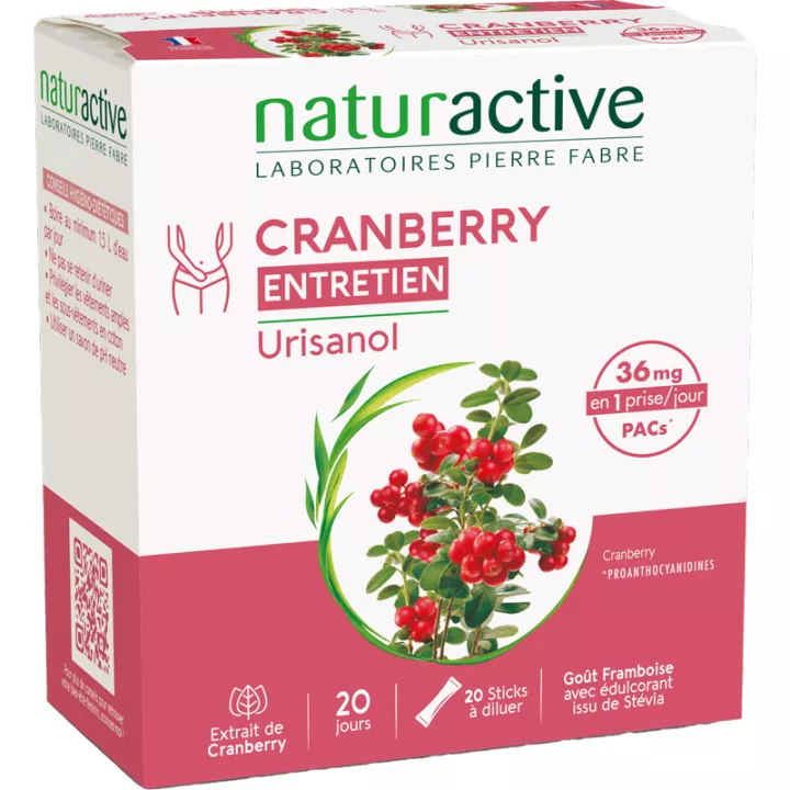 Naturactive Urisanol Pflege Cranberry 20 Sticks