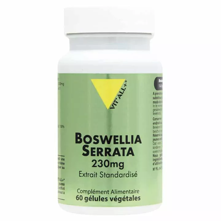 Vitall+ Boswellia Serrata Bio 230mg Extrait Standardisé 60 vegetarian capsules