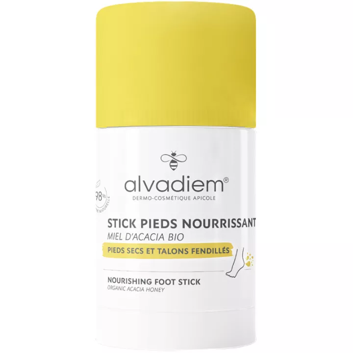 Alvadiem Stick nutritivo para os pés com mel de acácia biológico 50 g 