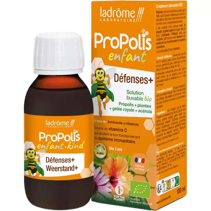 Ladrôme Propolis Enfant Défense Vitalité Siroop 100 ml