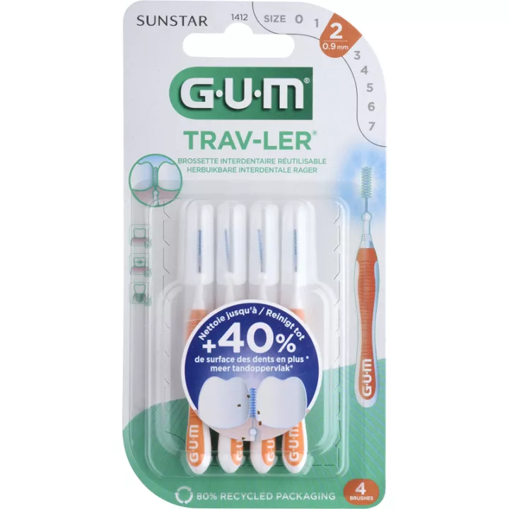 Sunstar Gum Trav-Ler Interdentale Borstel 0,9 mm