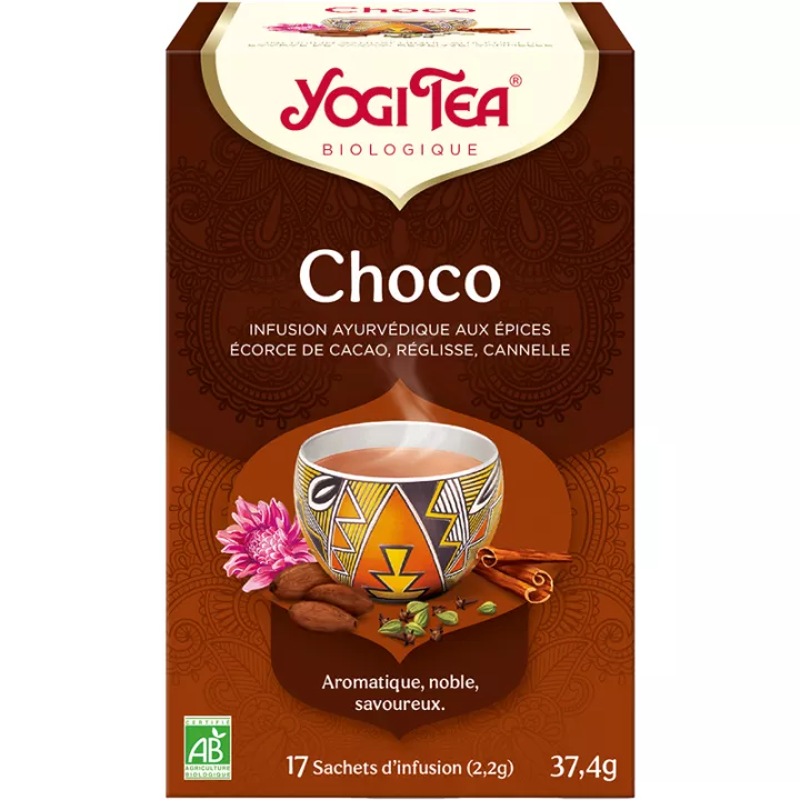 Yogi Tea Té de hierbas choco Infusión ayurvédica 17 bolsitas de té