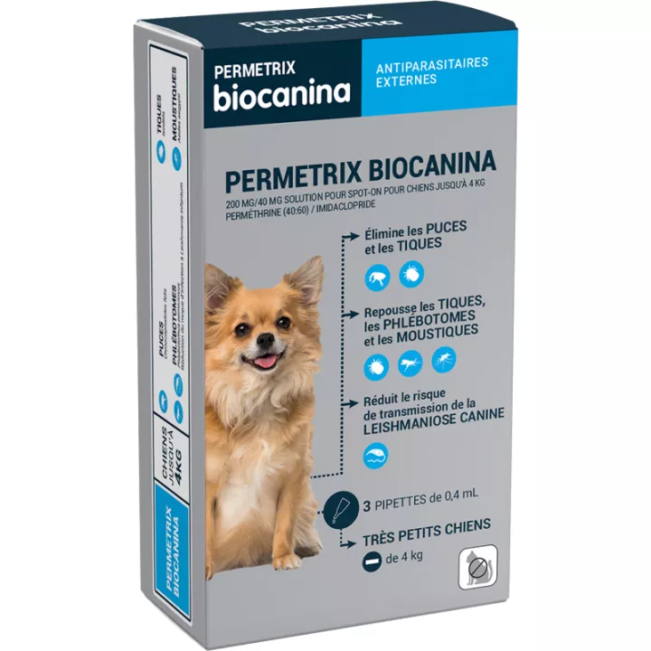 Пипетка для борьбы с вредителями Biocanina Permetrix x3