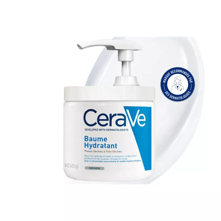 CeraVe Baume Hydratant Visage & Corps Peau Sèche à Tendance Atopique