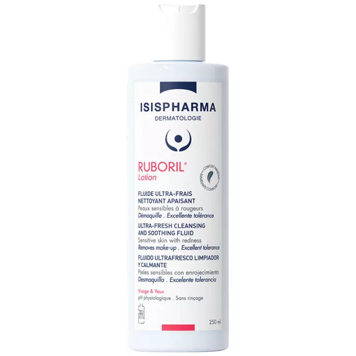 Isispharma Ruboril Ultrafrische Fließende Lotion Beruhigende Reinigung 250 ml