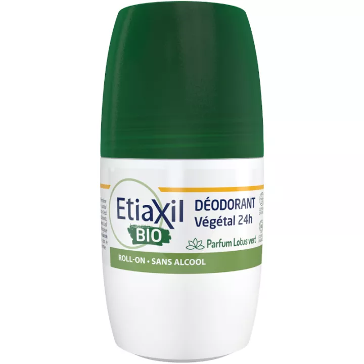 Desodorizante vegetal orgânico de 24 horas Etiaxil Fragrância de Lótus Verde