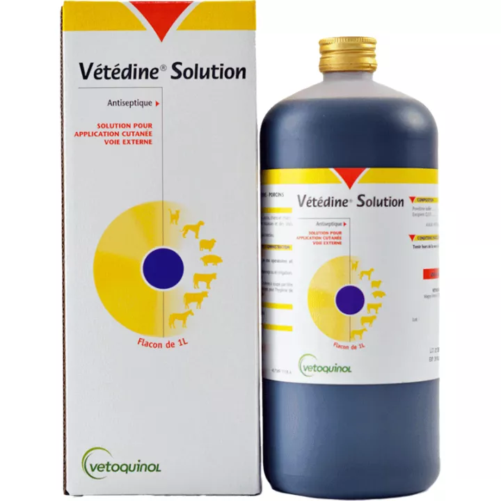 Vetedine 10% Solution Antiseptique et Antifongique Externe