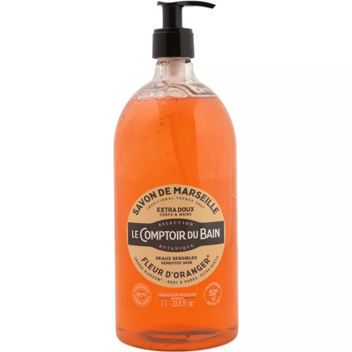 Le Comptoir du Bain Savon de Marseille Extra-Mild Orangenblüte