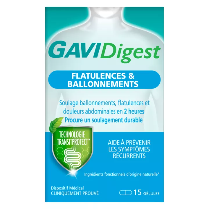 Gavidigest Flatulencia y Distensión 15 Cápsulas