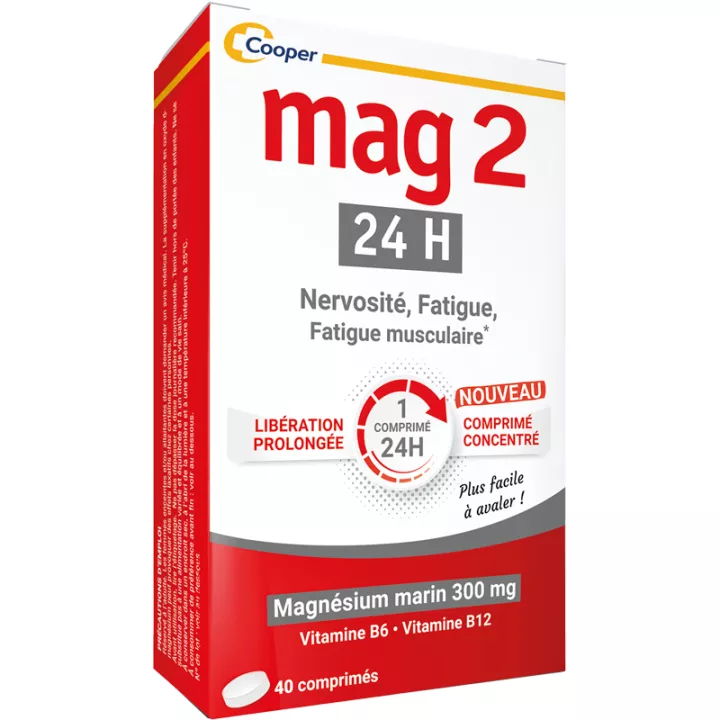 Mag 2 24H Magnésium Marin comprimés