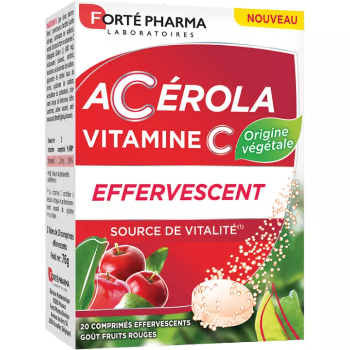 Forte Pharma Acerola 20 Comprimidos Efervescentes