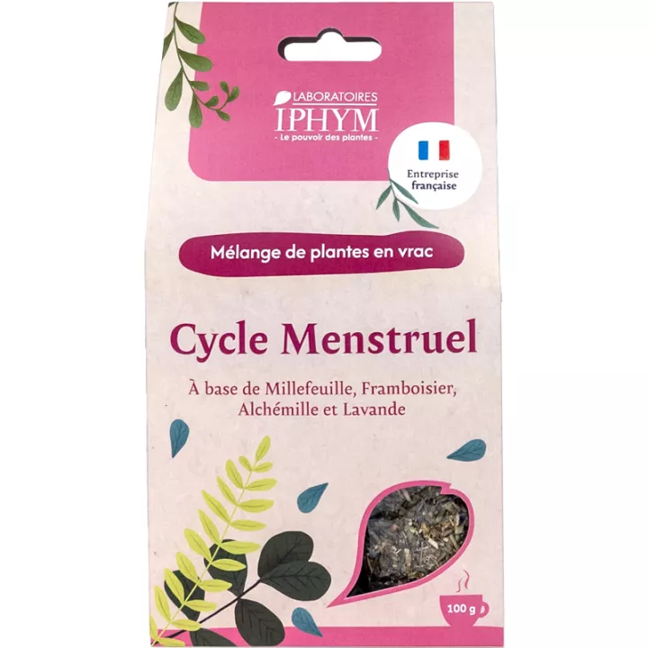 Tisane Cycle Menstruel Iphym Mélange de Plantes en Vrac 100 g 