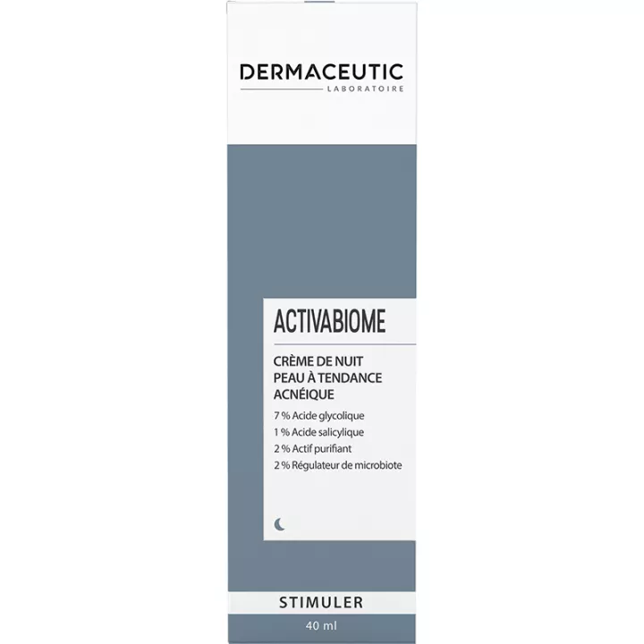 Dermaceutic Activabiome Creme de Noite Pele com tendência acneica 40 ml