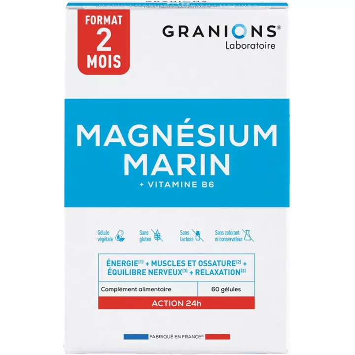 Magnesio Marino Granions 300 mg 60 Cápsulas