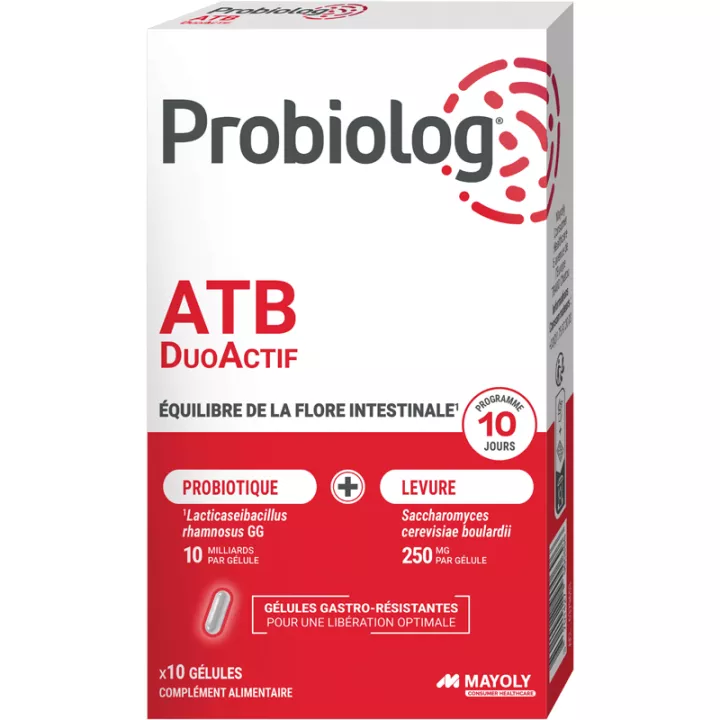 Probiolog ATB DuoActif Probiotique + Levure 10 gélules