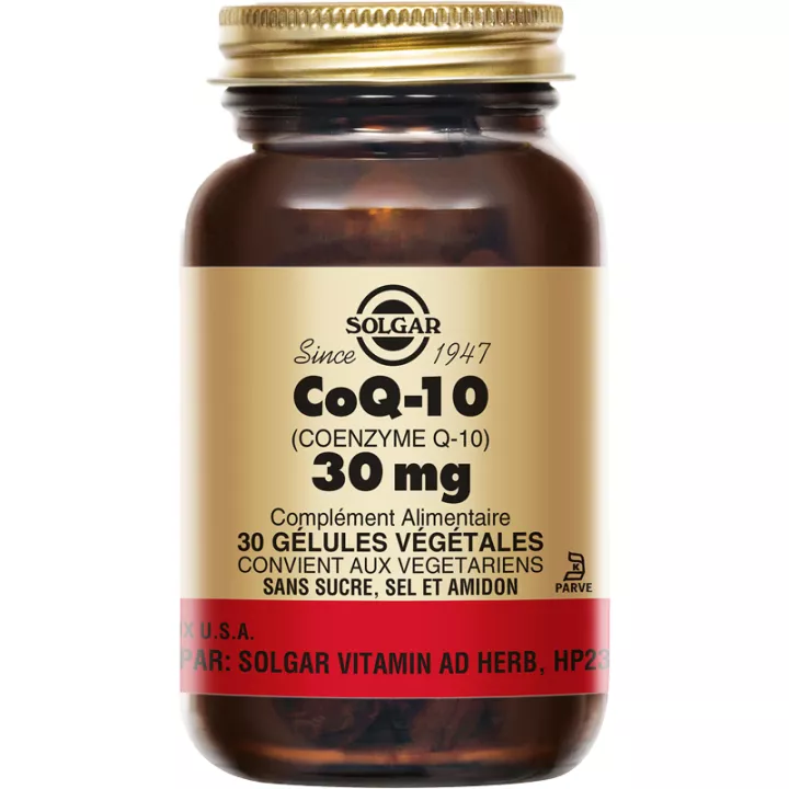 Solgar CoQ-10 Coenzyme Q-10 30 mg 30 vegetarian capsules